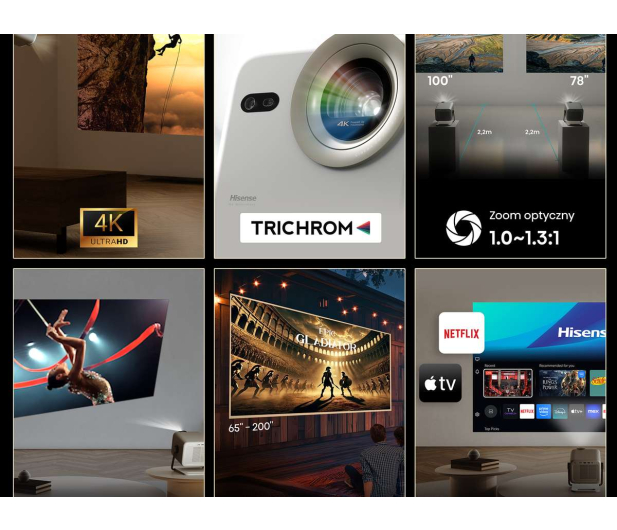 Hisense M2 Pro 4K UHD (3840 x 2160), 1300 ANSI lumen, Wi-Fi - 1361211 - zdjęcie 17